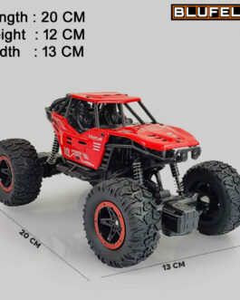 Blufelo Remote Control Car for Kids with Mist Smoke Spray | Monster Truck Rock Crawler Climbing RC Toy Vehicle Car -Red